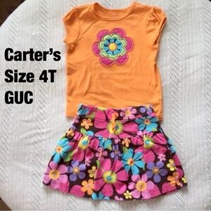 Carter’s Girls Skirt & Skort Set, Size 4T